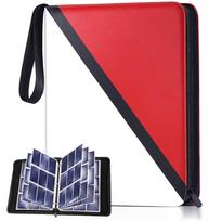 Card 9 Holds 900 File Pokemon Trading Card Collection File, Pockets, Cards, Case, Storage, TCG, Binder, Holder, (9 Pockets/900 Cards, Red)
