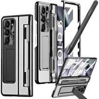 GUOMAI For Samsung Galaxy Z Fold 6 Case with S Pen Holder & Stylus, with Kickstand Hinge Protection Screen Protector Scratch-Resistant Pen Slot Cover juoda