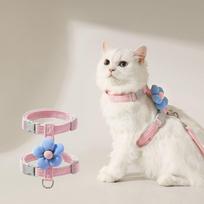 Adjustable Pet Chest Straps Outdoor Pet Supplies Cute Puppy Leash  Teddy S rožinė