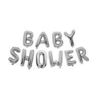 Baby Shower Letter Balloons 16in Aluminum Foil For Newborn Celebration Decorations sidabras