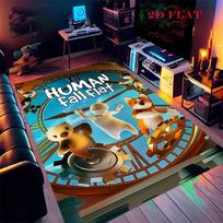 Human Fall Flat Carpet Rug for Living Room Bedroom Home Sofa Decoration,Kids play Nonslip Floor Mat 40x60cm( 15x23in )