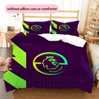 Premier League Pattern Bedding Quilt Set  Home Decoration  Gift (1 * duvet cover + 2 * pillowcase  without core) 135x200cm