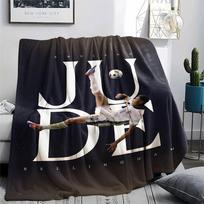Jude Bellingham spausdinta flanelinė antklodė, minkštas pledas miegamojo sofai, skalbiama, futbolo gerbėjų atributika, puiki dovana. 80cm x 120cm