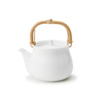 Mino ware Miyama teapot with stainless steel approximately 350ml microwave and dishwasher white made in item number strainer, capacity, safe, balta