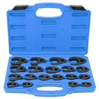 Alloy Steel Open End Wrench Set Metric Crowfoot Wrench With Ergonomic Handle For Tight Space Vehicle Machinery Servicing