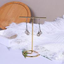 Papuošalų ekspozicinis stovas Metalinis T formos Auskarų Vėrinio Laikiklis Stovas Demonstruoti Pakabukus Universalus Profesionalus Vitrina onesize