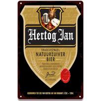 Retro alaus plakatai Namų dekoras Lėkštė Vintažinis metalinis skardinis ženklas Hertog Jan Metalinė plokštelė Pub Bar Sienos Kambario dekoracija 20x30cm（7.8x11.8inch） black