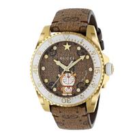 Gucci Dive Doraemon YA136334 Unisex Laikrodis 40 mm ruda
