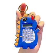 Fun And Educational Dinosaur Maze Calculator Keychain For Kids DarkBlue