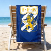 Ifk Liūto herbo mikropluošto paplūdimio rankšluostis, lengvas ir greitai džiūstantis, vasaros kelionėms, būtinybė paplūdimyje, baseinas lauke 70cmx140cm(27x55inch)