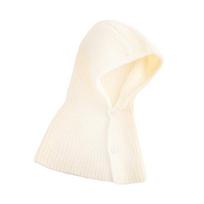Thickened Kids Balaclava Hat Coldproof Hooded Hats Cute Children Neckerchief Headgear  Baby smėlis