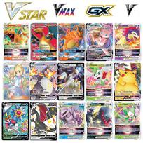 100 vnt. Pokemon kortelių Blizgančios VSTAR GX EX VMAX MEGA TAG TEAM Energija Treneris Charizard Pikachu Kolekcija Kovos kortelė S21 30PCS - VMAX