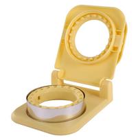 Non-Stick Sandwich Sealer Round Shape Pocket Bread Mold DIY Tool Sandwich Cutter  Toast Bread Decor geltona