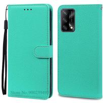 OPPO A74 dėklas Telefono dėklas Silikoninė piniginės dangtelis OPPO A74 5G 4G dėklui CPH2219 CPH2197 OPPOA74 A 74 Odinis atverčiamas dėklas Fundas For OPPO A74 4G dangaus mėlyna spalva