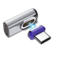 240W Magnetic Type-C Adapter USB-C to USB-C Fast Charging USB4.0 Connector 40Gbps 8K@60Hz Thunderbolt 4/3 for iPhone16 Macbook
