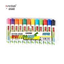 Eco-friendly Refillable Whiteboard Marker Set: Large Capacity, Easy to Write & Erase, Non-toxic, Ideal for Teachers & Kids.