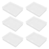 Toyvian Playing Card Set of Card Storage Game Card Deck Small Transparent Cases, 6, Boxes, Boxes, Cases, Beads, Parts, Items, Organizer,