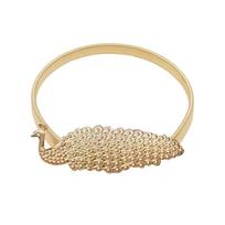 Elastically Curtain Tieback Elk Feather Curtain Binding Strap Curtain Rope Holder Hooks Gold-Peacock