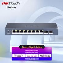 Hikvision 10-Port Full Gigabit PoE Network Switch CN plug (adapter included)