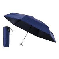 Magical Tech Protection Lightweight Folding Sun Heat UV Suitable for Sunny and Rainy Slim Manual Easy to Solid 61cm 30211 Deep Blue Umbrella, 100%