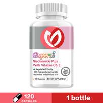 Niacinamide supplement with Vitamin C and Vitamin E extract; skin-brightening; suitable for both men and women. 120*1