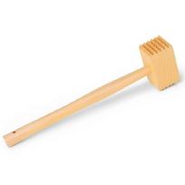 Wooden Duals Sided Meat Tenderizer for Professional Home Cooking Wood Knocking Hammer with Nonslip Handle 1