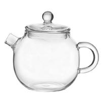 Single Serve Glass Teapot For Leaf Teas High Temperatures Resistance Visible Brewing Process Convenient Design For Space Saving