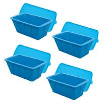 Easy Use Silicones Ice Molds Efficient Tray Creates 8lbs Ice Quickly Ice Block Maker for Refreshing Drink at Gatherings mėlyna