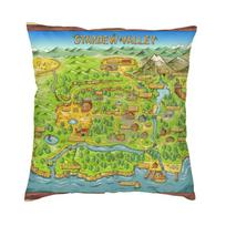 Stardew Valley Video Gamer Cushion Cover Two Side 3D Printing Throw Pillow Case Living Room Fashion Pillowcase Home Decoration Peach skin 18*18(CM)-1Pcs