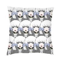 Shin Tsukimi Your Turn To Die Hat Yttd Game Anime Square Throw Pillow Cover Home Decorative 3D Two Side Print Cushion Cover Peach skin 18*18(CM)-1Pcs