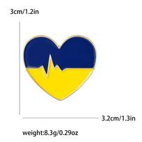 Mada Ukraina Maža Meilės Segė Patriotinių Serija Emalio Lašas Smeigtukas Moterų Drabužių Aksesuarai