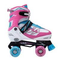 Reguliuojamo dydžio riedučiai Fila Quad Joy Girl, 35-38, rožiniai