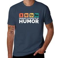 Sarcasm Primary Elements Of Humor T-Shirt t shirt man casual t shirts designer cotton t shirt man T-Shirt S