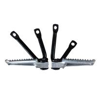 2Pcs Motorcycle Foot Pegs Skidproof Foot Rest Highway Footpegs Aluminum Alloy Motorcycle Part Folding Rear Pedals 1