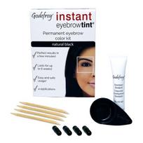 Antakių dažymo rinkinys GODEFROY INSTANT EYEBROW TINT, Black