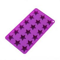 Yousheng Star-Shaped Ice Cube Tray Food-Grade Silicone Ice Mold for Chocolate Candy Easy-Release Heat-Resistant Baking Tool for Home Party violetinė