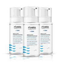 Rivela Dermascience Deep Clean Foaming Facial Cleanser By Cipla | Removes Dead Skin Cells | Makes Skin Supple and Smooth | For Normal to Oily Skin