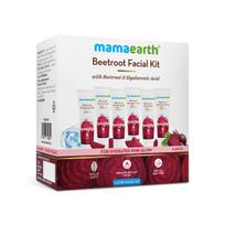 Mamaearth Hidratuojantis veido rinkinys su burokėliais ir hialurono rūgštimi - 2*10 ml + 4*10 g Drėgnas rožinis švytėjimas per 30 minučių | Veido priežiūra kaip SPA - Anyt white