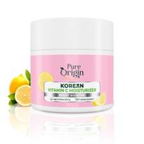 Pure Origin Korean Vitamin C Moisturizer | 24-Hour Moisturization | Light & Non-sticky | Brightens & Evens Skin | 100g pink