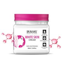 DR.RASHEL Baltos odos veido kremas moterims ir vyrams (380 ml) | Visiems odos tipams | Švelni ir sveika oda | Atstatymas ir maitinimas | Gilus drėkinimas & Moi pink
