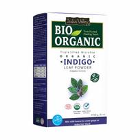 Indus Valley Bio Organiniai Žoliniai Indigo Milteliai Natūraliems Plaukų Dažams, 100% Ekologiški ir Be Cheminių Medžiagų, Padeda Apsaugoti Plaukus Nuo Pažeidimų ir Skatina Gijimą