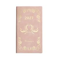A6 Agenda Planning Notebook English Office Work Planner Durable Diary Writing Pads  Stationery Pink Style B