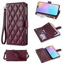 Chic Design Wallet Case for Samsung Galaxy S21 Plus 5G with Wrist Strap, Crossbody Strap & Zipper Pocket Samsung Galaxy S21 Plus 5G juoda