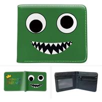 Fun And Convenient Roblox Rainbow Friends Zipper Card Holder Wallet Green