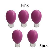 1/5Pcs Natural Silicone Cupping Massage Cup For Body Fac Neck Eye Massage Vacuum Tank Body Facial Care Anti-aging Beauty Tool SET rožinė