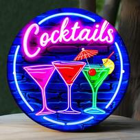 Neon Burger Diner Art Tin Sign  Vintage Durable Metal Plaque Wall Decor Home Office Bar Man Cave Wall Art 30x40cm(11.8x15.7inch) purple