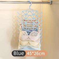 Multi-Layer Underwear Hanger Sturdy Scarf Rack Traceless Bra Hanger  Home Storage mėlyna