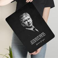 Arsene Wenger Inspirational Quote Metal Wall Art Football Coach Motivational Decor for Home Office Gift for Fans 20x30cm（7.8x11.8inch）