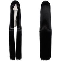 120-150 cm ilgio tiesūs cosplay perukai vyrams ir moterims, daugiaspalviai anime plaukai StyleC black