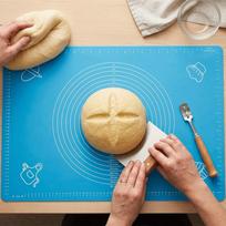 Anti-slip Bottom Dough Mat Food Grade Silicone Pastry Rolling Mat Kitchen Work Pad  Dough Kneading mėlyna